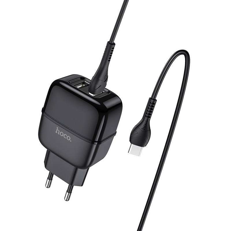 CHARGEUR HOCO C77A TYPE-C- NOIR