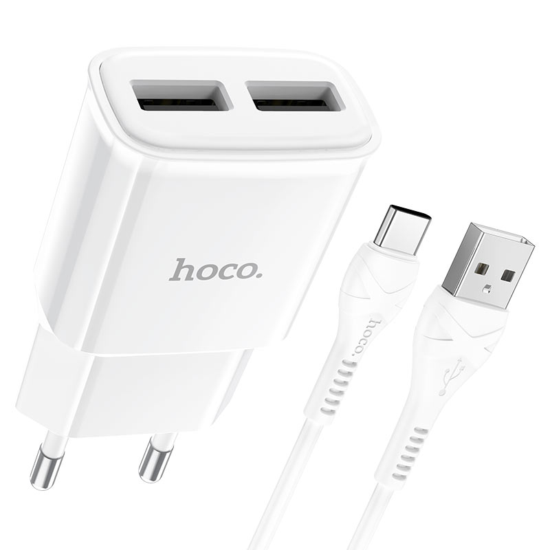 Chargeur USB 2.4A Star C88A rond, deux ports Type C – Image 3