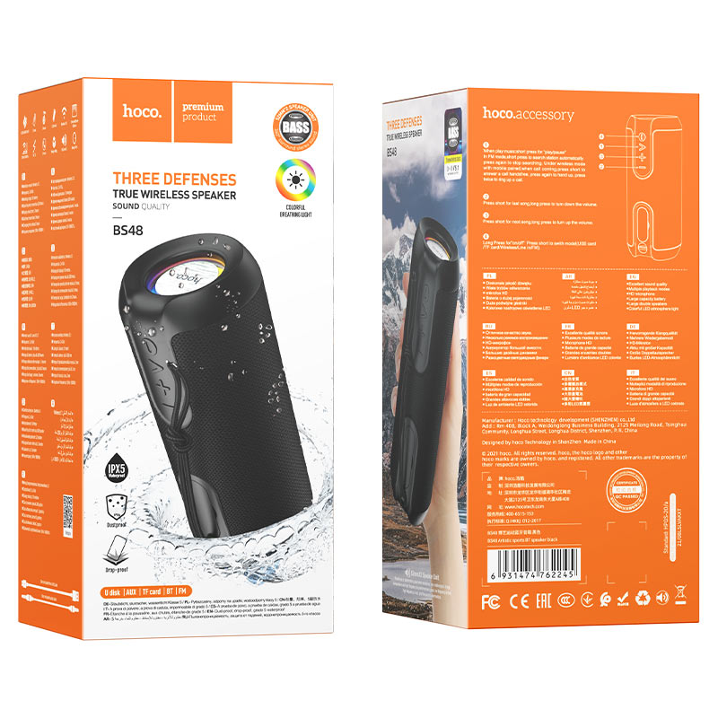 Haut Parleur sans fil "BS48 " enceinte sportive portable