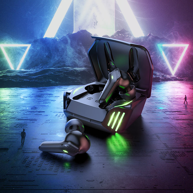 Hoco Ecouteurs Gaming Sans fil "S21" avec boîtier de charge – Image 5
