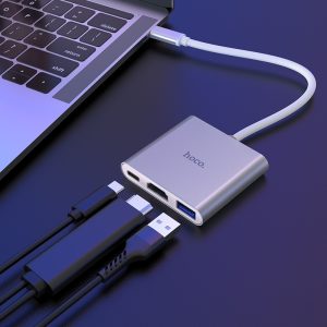 Hub de type C "HB14 Easy use" USB3.0+HDMI+PD