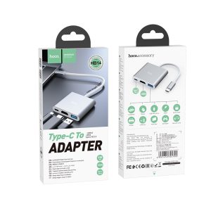 Hub de type C "HB14 Easy use" USB3.0+HDMI+PD