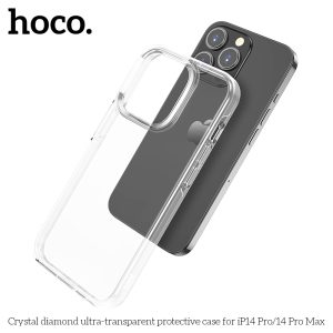 Coque de protection ultra-transparente Crystal Diamonds pour IP14 Pro Max