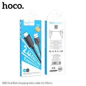 Câble USB vers Micro-USB "X88" charge et synchronisation des données