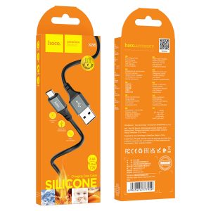 Câble USB vers Micro-USB "X86 Spear" synchronisation des données de charge en silicone