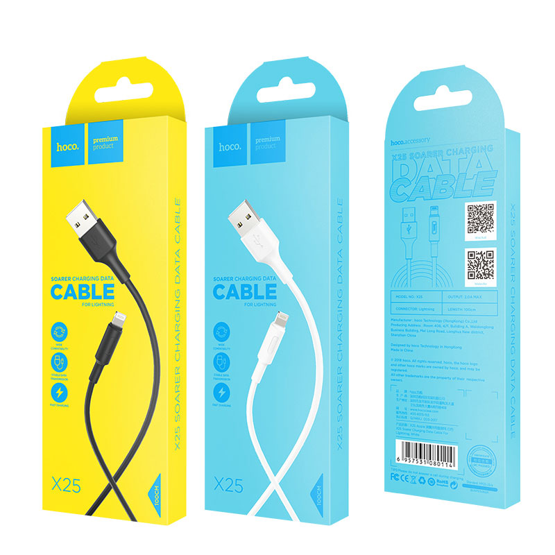 Câble USB vers Lightning «X25 Soarer» synchronisation des données de charge