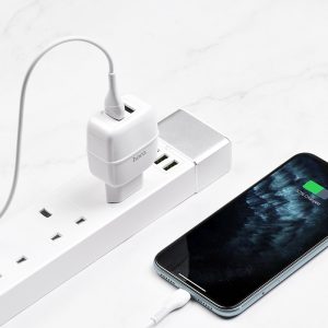 Chargeur mural "C77A Highway" chargeur double port EU plug set avec câble