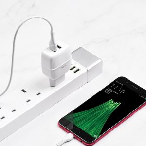 Chargeur mural "C77A Highway" chargeur double port EU plug set avec câble