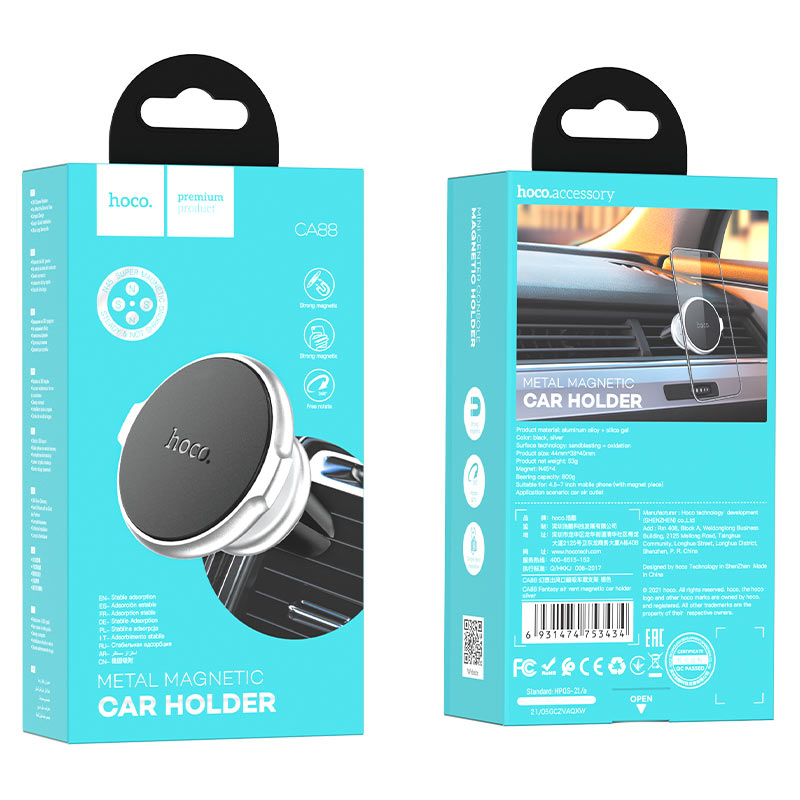 Support voiture "CA88 Fantasy" magnétique pour bouche d'aération