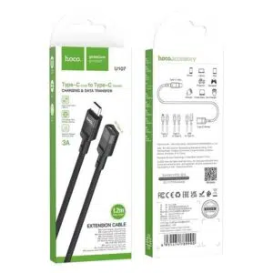 Câble U107 Type-C mâle vers Type-C femelle