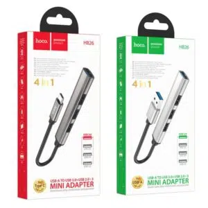 Concentrateur USB 4-en-1 (USB-A & Type-C)  HB26 HOCO