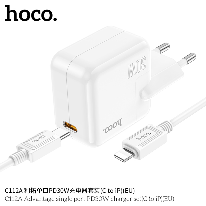 Chargeur C112A PD30W Type-C vers IP