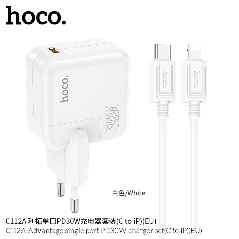 Chargeur C112A PD30W Type-C vers IP