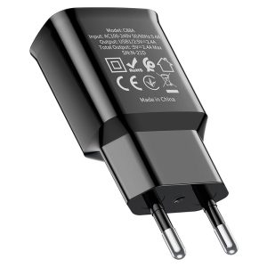 Chargeur mural "C88A Star round" double port EU set avec câble