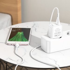 Chargeur mural "C98A Proton" QC3.0 EU set avec câble
