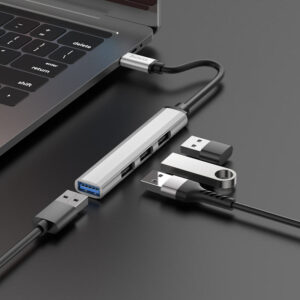 Concentrateur USB 4-en-1 (USB-A & Type-C) HB26 HOCO