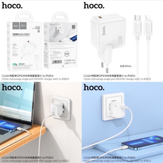 Chargeur C112A PD30W Type-C vers IP