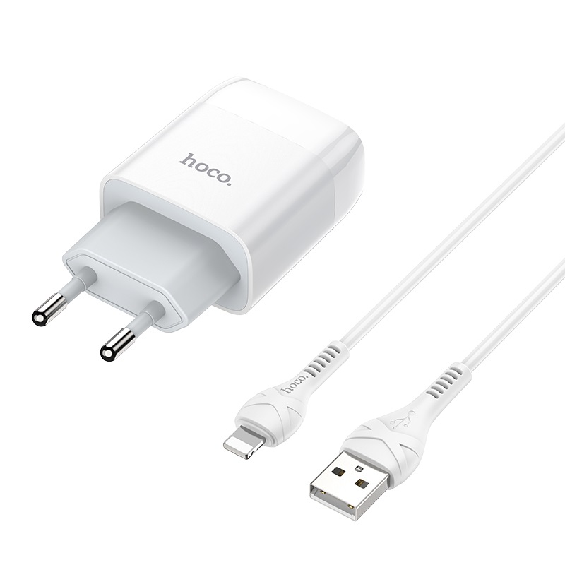 Chargeur mural "C73A Glorious" EU plug double USB set avec câble