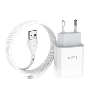 Chargeur mural "C73A Glorious" EU plug double USB set avec câble
