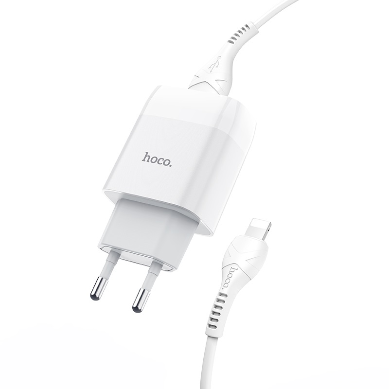 Chargeur mural "C73A Glorious" EU plug double USB set avec câble