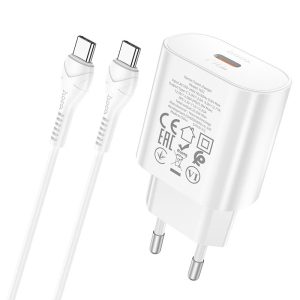 Chargeur mural "N22 Jetta" PD25W EU set avec câble Type-C