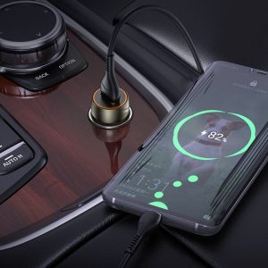 Chargeur de voiture "Z46 Blue Shield" QC3.0 avec câble/ Type-C