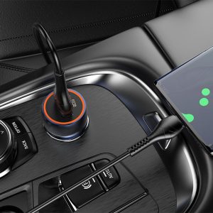 Chargeur de voiture "Z46 Blue Shield" QC3.0 avec câble/ Type-C