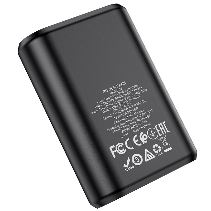Banque d'alimentation « Q3 Mayflower » PD20W + QC3.0 10000mAh