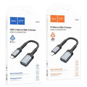 Adaptateur Lightning & Type-C vers USB-A UA24 HOCO