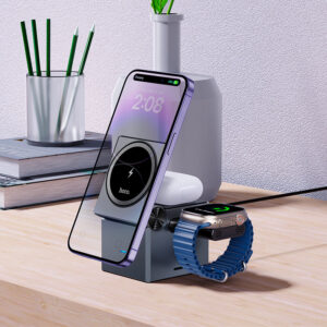 Chargeur Sans Fil « CQ8 » Pliable 3 en 1