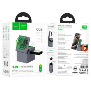 Chargeur Sans Fil « CQ8 » Pliable 3 en 1