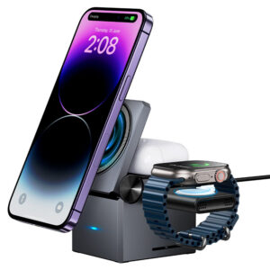 Chargeur Sans Fil « CQ8 » Pliable 3 en 1