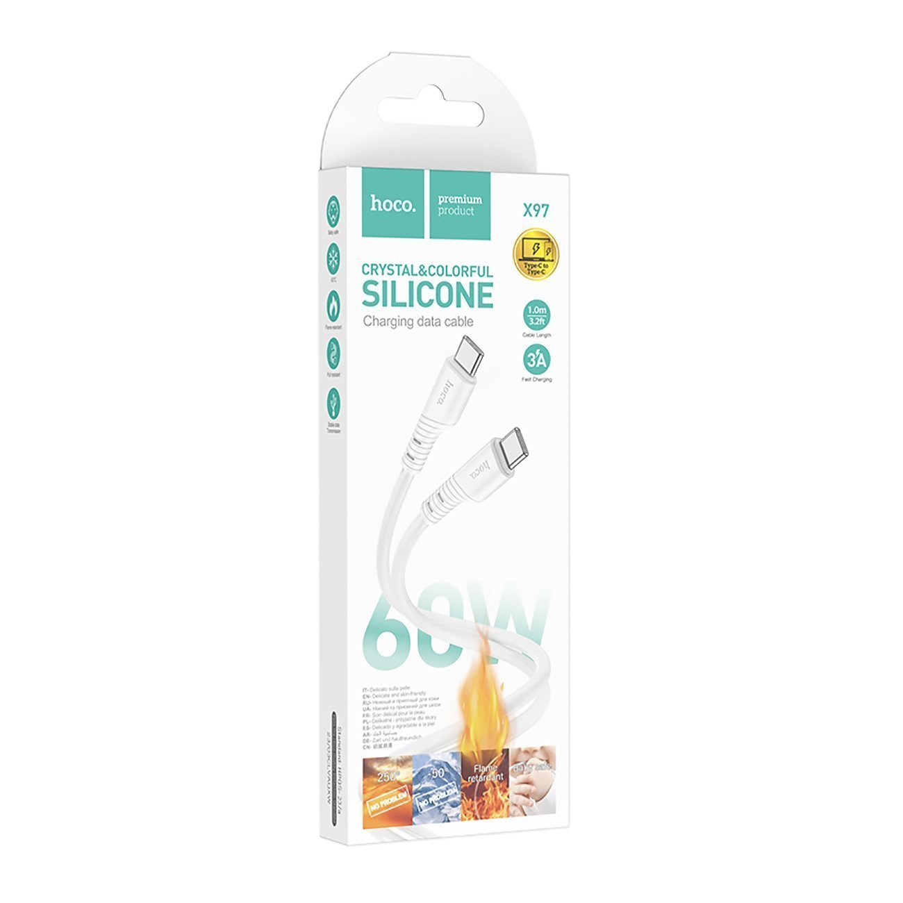 Câbles Crystal Color – USB/Type-C/Lightning X97 HOCO – Image 8