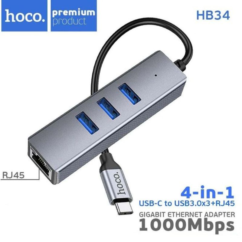 Adaptateur Réseau 4 en 1 HB34 HOCO – Image 2