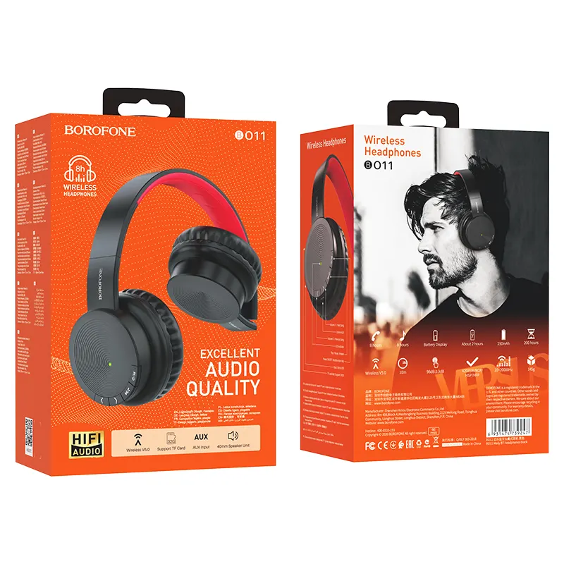 Casque sans fil et filaire B011 BOROFONE