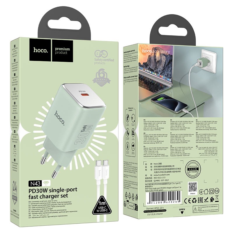 Chargeur mural USB-C 30W N43 HOCO