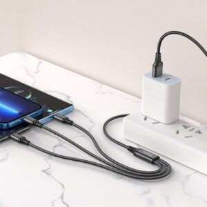 Câble de charge 3en1 Micro-USB+Type-C+Lightning X76 HOCO