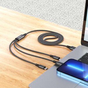 Câble de charge 3en1 Micro-USB+Type-C+Lightning X76 HOCO