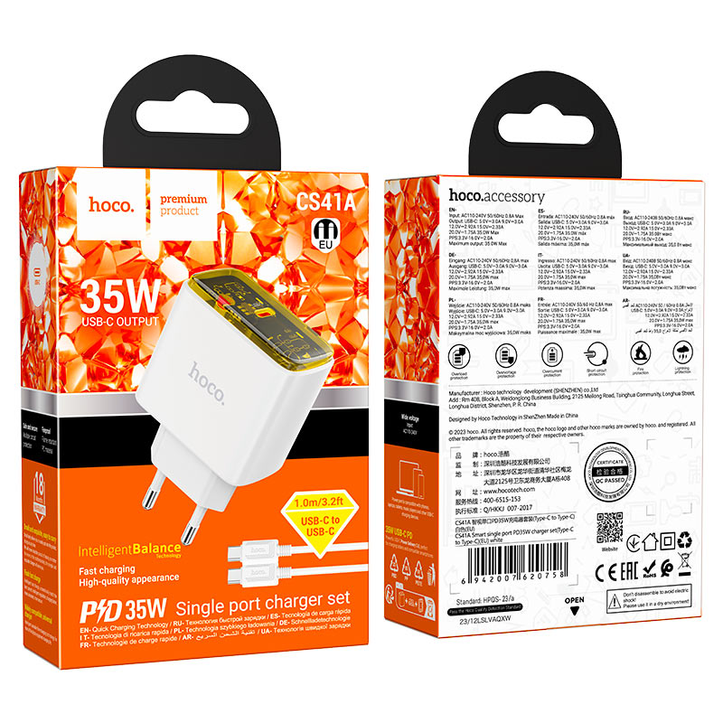 Chargeur mural USB-C 35W CS41A HOCO – Image 10