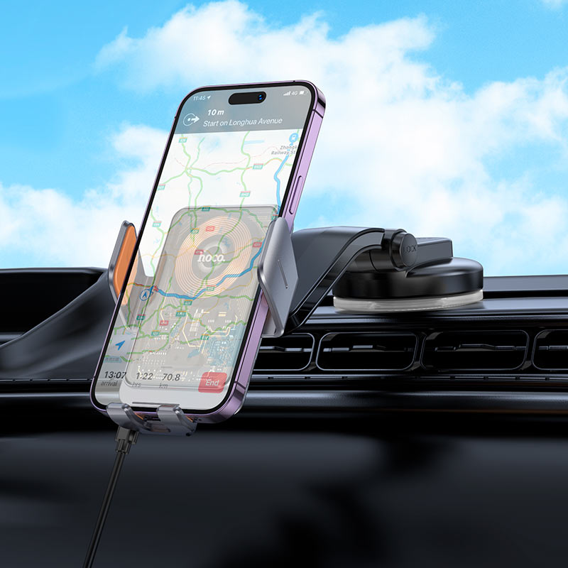 Support de voiture avec chargeur sans fil HW8 HOCO – Image 7