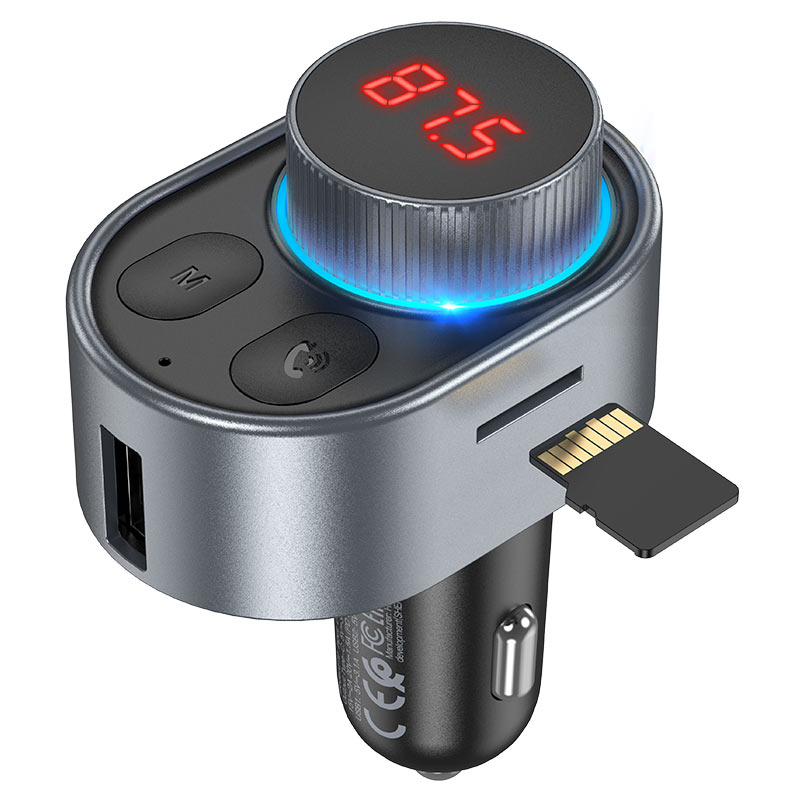 Transmetteur FM Bluetooth Voiture - Double USB MP3 Kit Mains Libres Avec Micro Et Télécommande