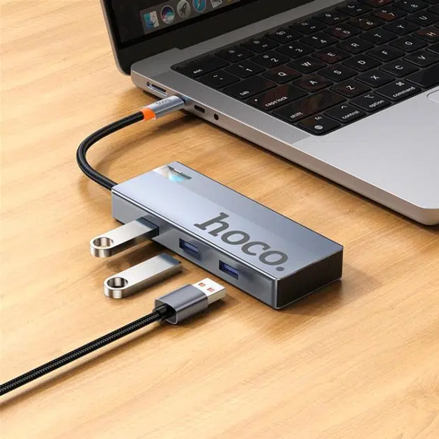 Adaptateur 5 en 1 Type-C vers HDMI+PD+USB 3.0 HB50 HOCO – Image 5