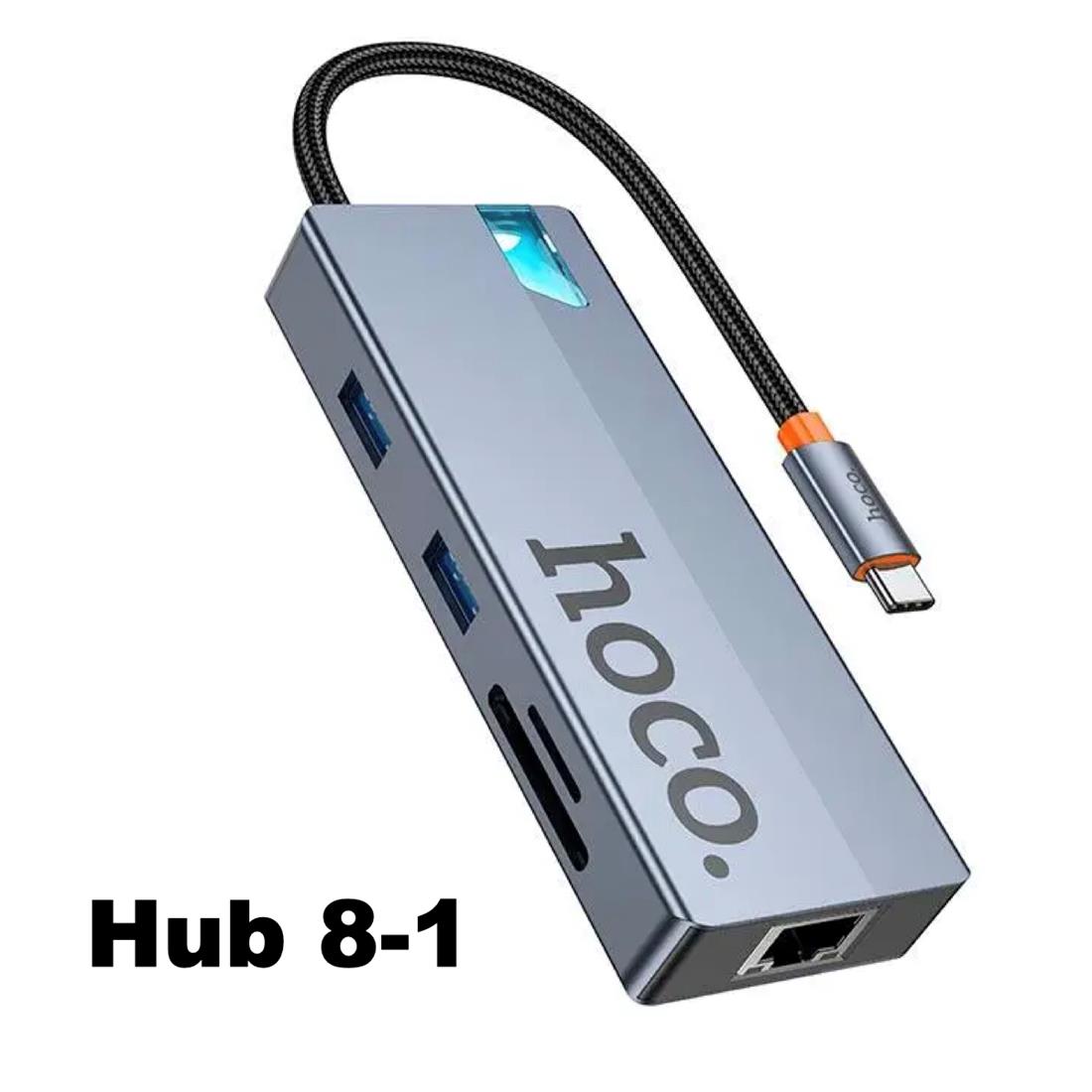 Hub convertisseur Multifonction 8-en-1 HB52 HOCO – Image 2