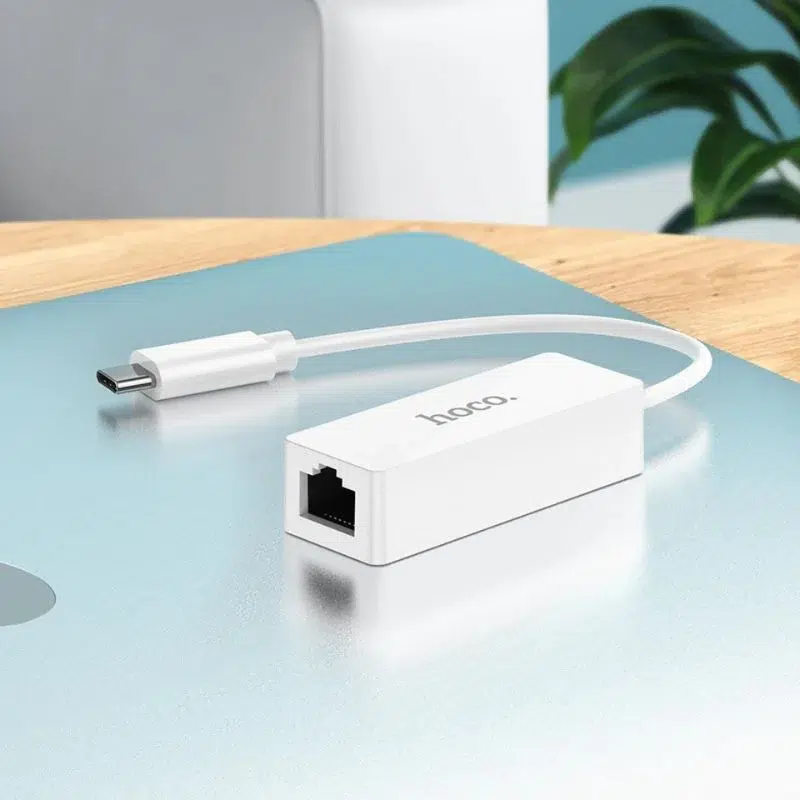 Adaptateur Ethernet USB-C & USB-A vers RJ45 UA22 HOCO