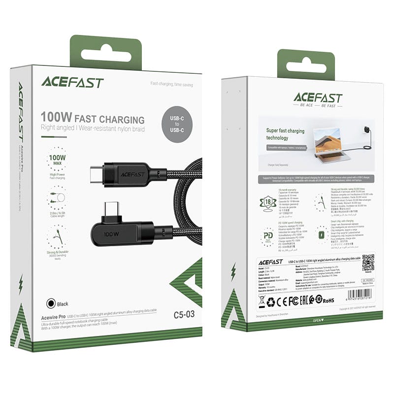 Câble USB-C vers USB-C 100W C5-03 ACEFAST