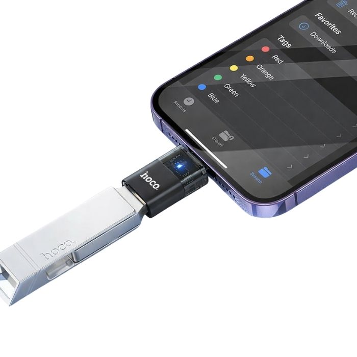 Adaptateur iP male vers USB-A femelle UA36 HOCO – Image 2