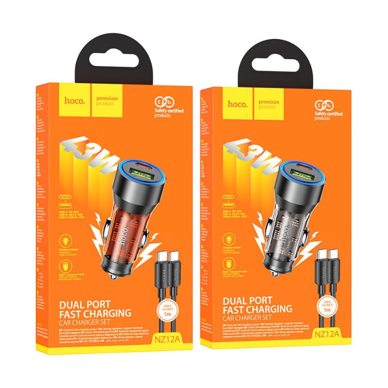 Chargeur de voiture 43W NZ12A HOCO – Image 6