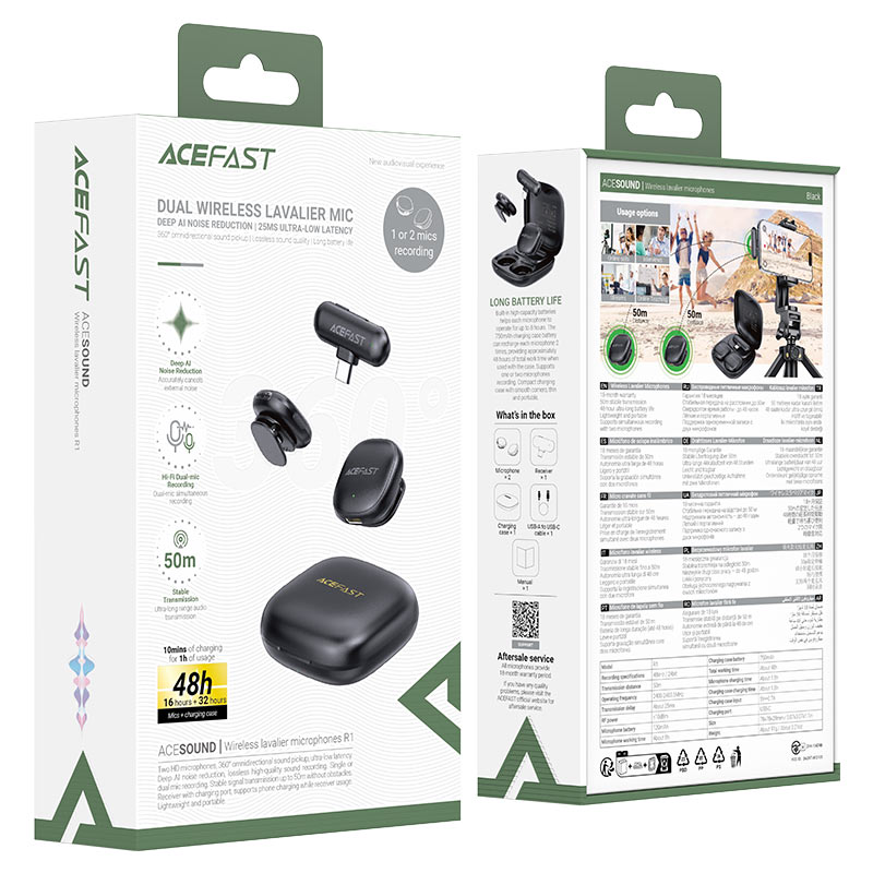 Microphones cravate sans fil R1 ACEFAST – Image 8