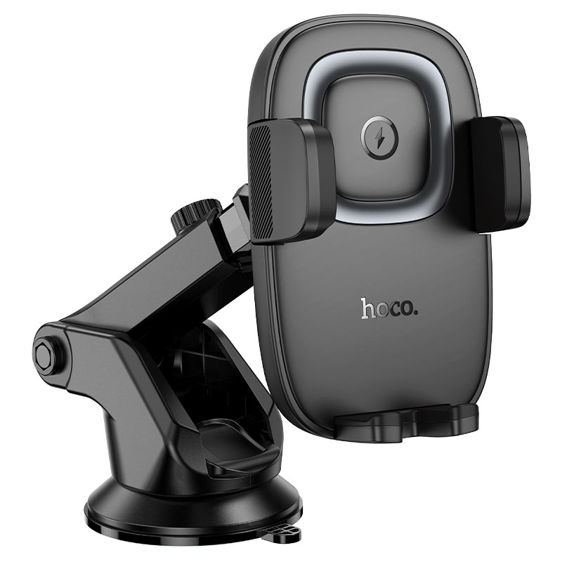 Support & chargeur sans fil de téléphone pour voiture HW32 HOCO – Image 2