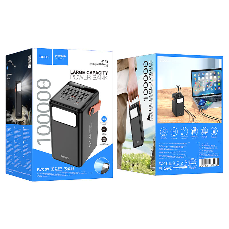 Power Bank 100 000 mAh J142 HOCO